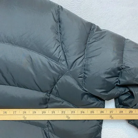 VINTAGE LL Bean Coat Womens 2X Black Goose Down Fill Puffer Hood Warm Jacket - Picture 11 of 13